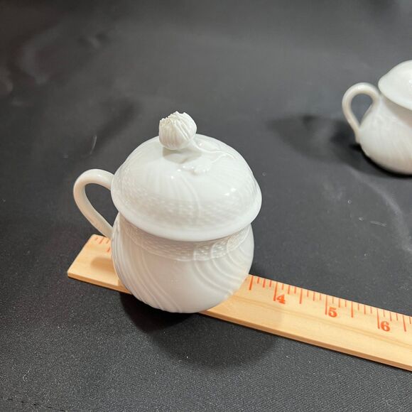 Richard Ginori Vecchio Pots de Creme set of 3 Bianca white - Picture 8 of 9